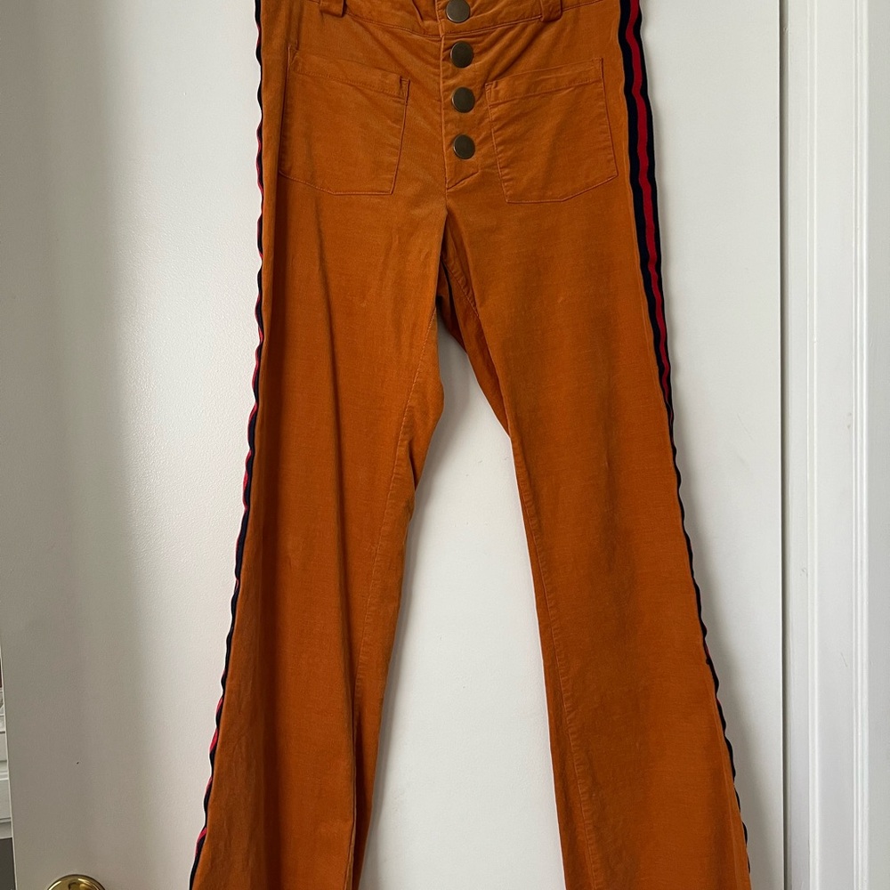 Stylish Orange Flare Pants
